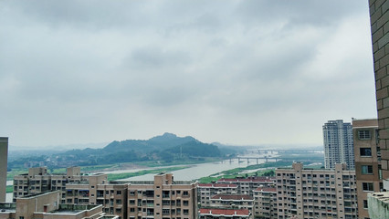 江西省抚州市南城县高楼掠影-登高福地实地拍摄